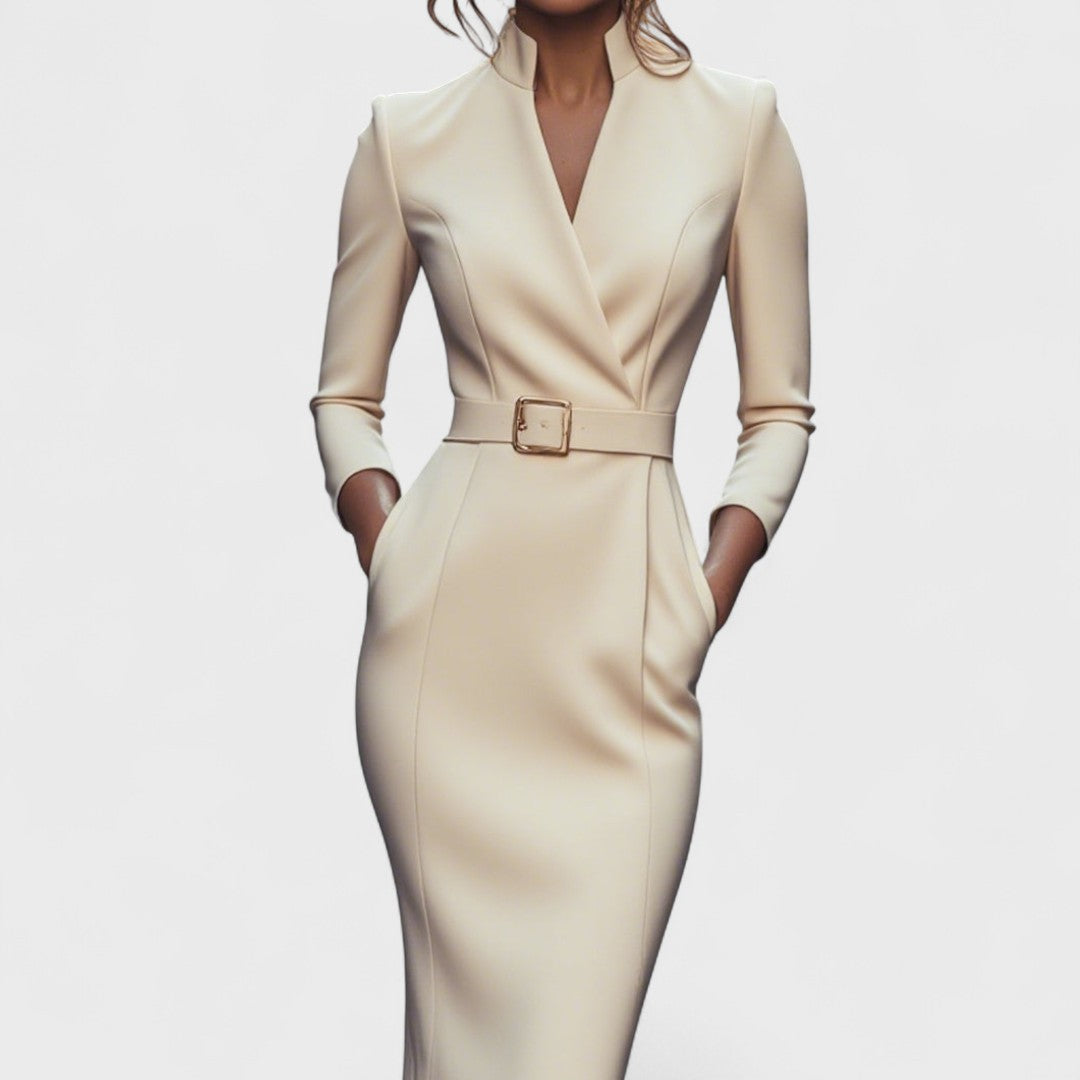 Alva - Elegant Midi Dress