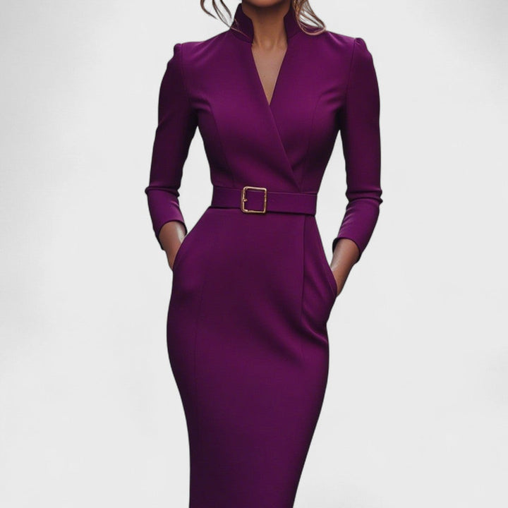 Alva - Elegant Midi Dress
