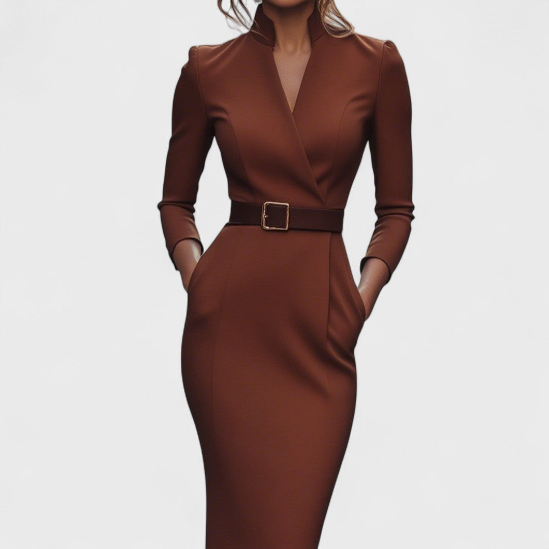 Alva - Elegant Midi Dress