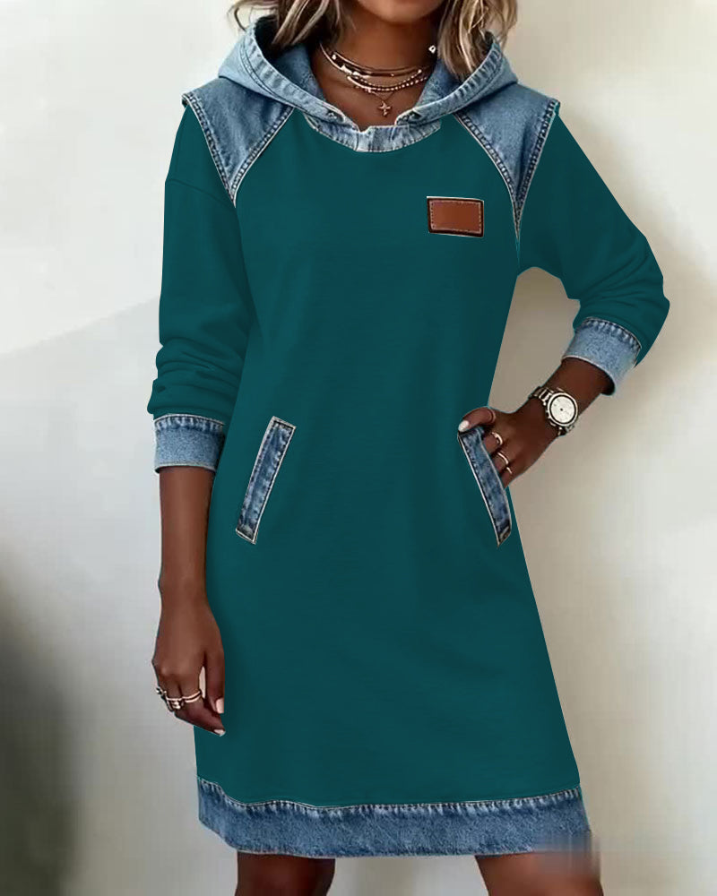 Althea - Stylish Hooded Shirt Dress