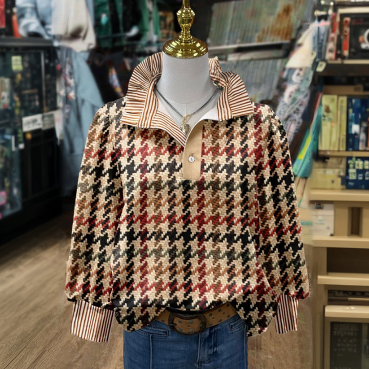 Fiona - Stylish Patterned Blouse