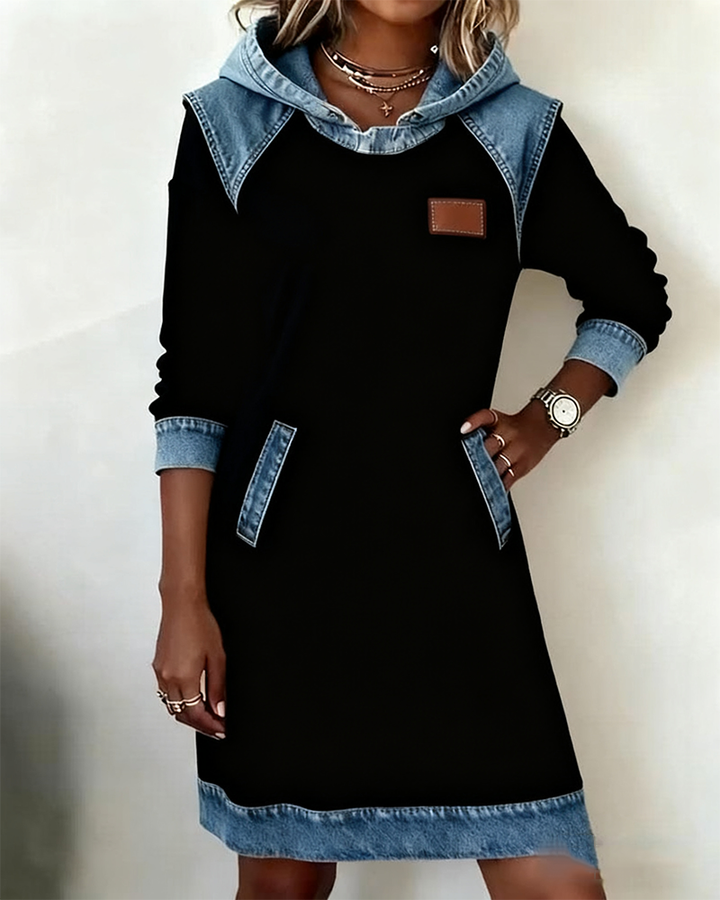 Althea - Stylish Hooded Shirt Dress