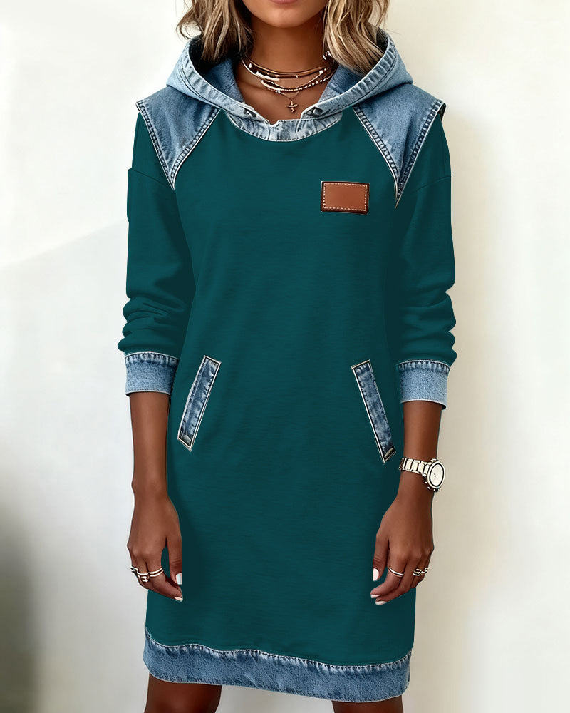Althea - Stylish Hooded Shirt Dress