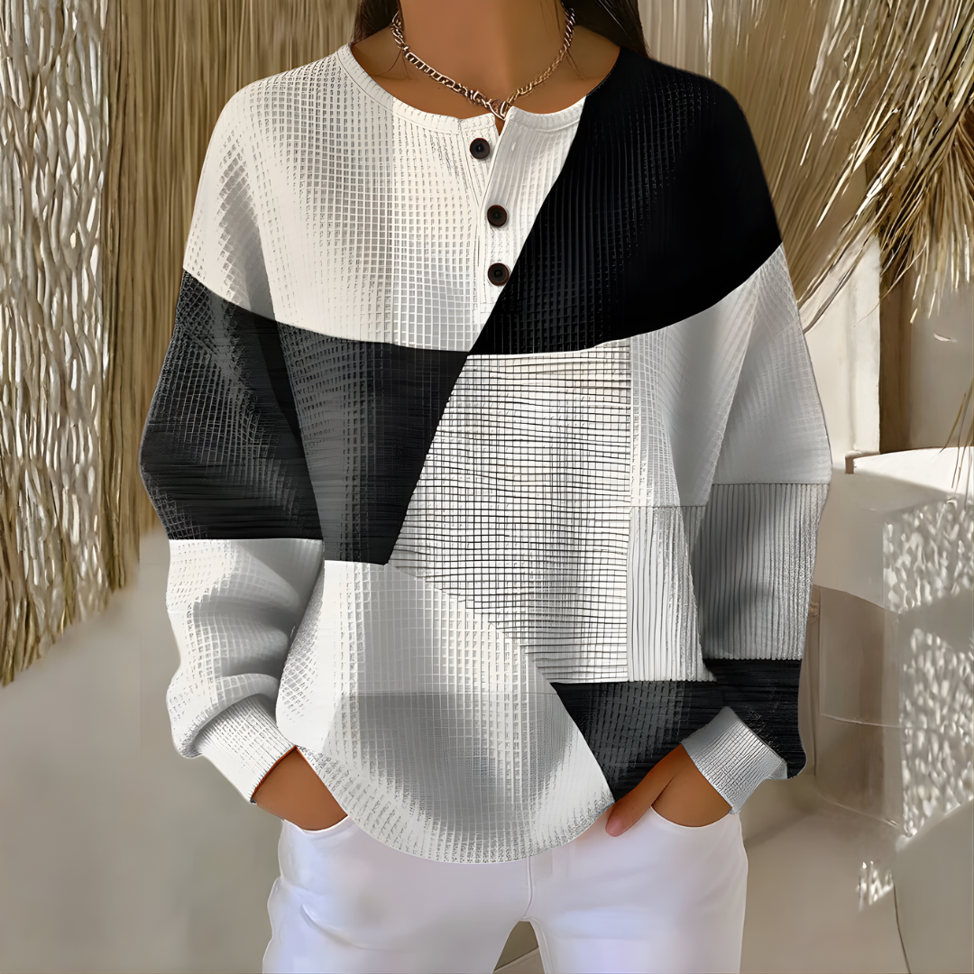 Luna - Stylish Print Sweater