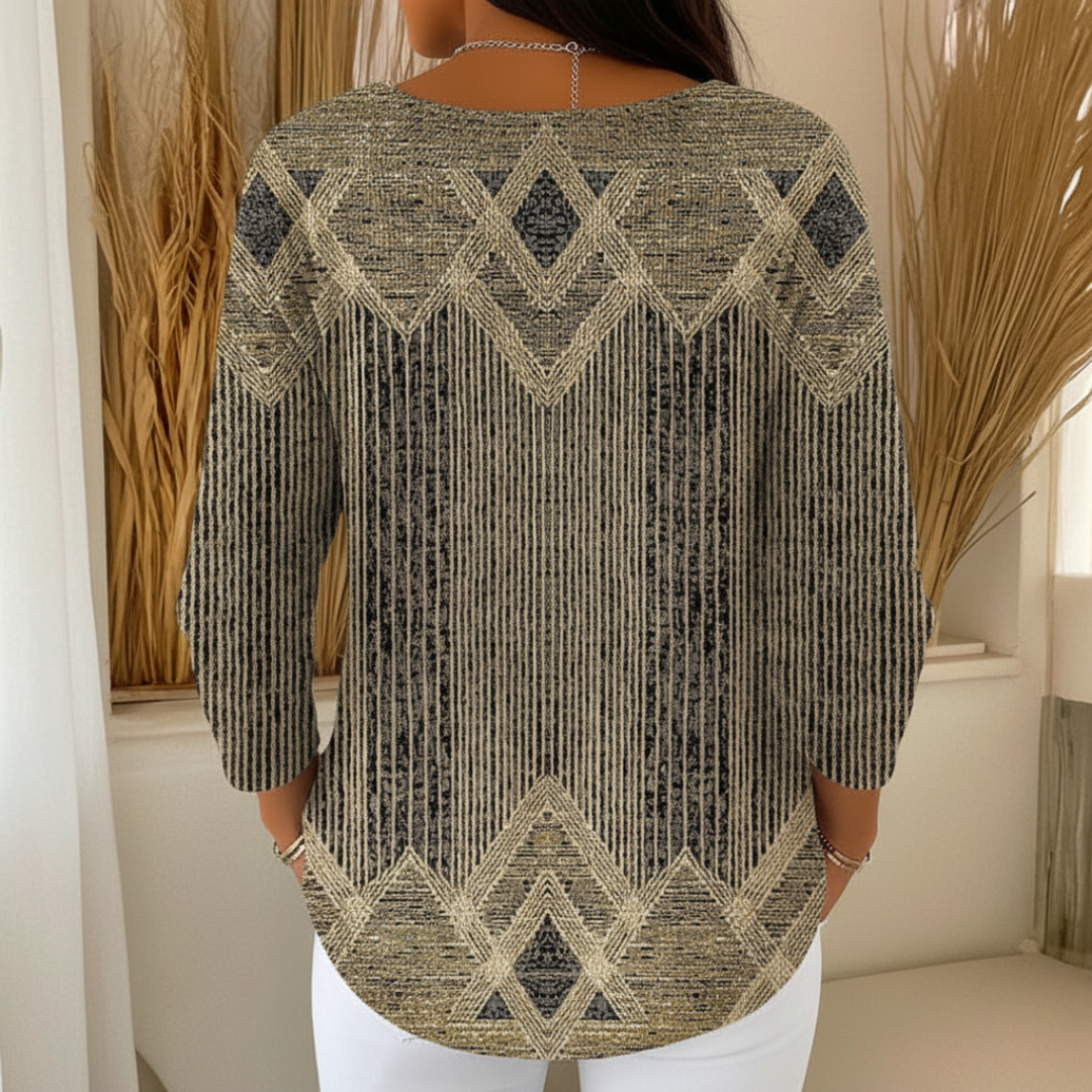 Sandra - Casual Longsleeve Shirt