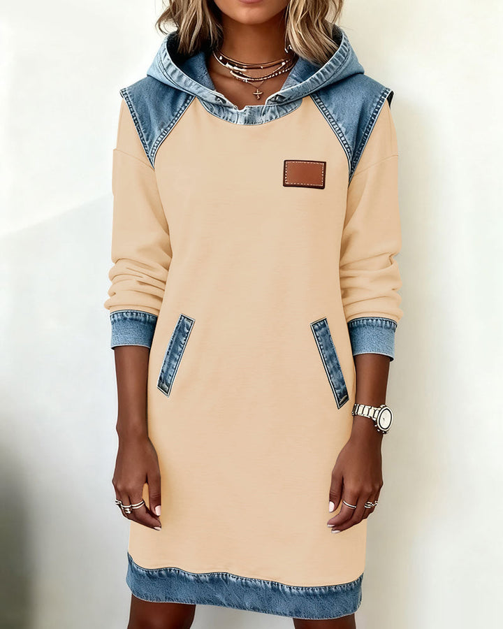 Althea - Stylish Hooded Shirt Dress