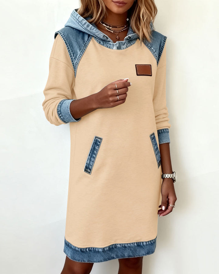Althea - Stylish Hooded Shirt Dress