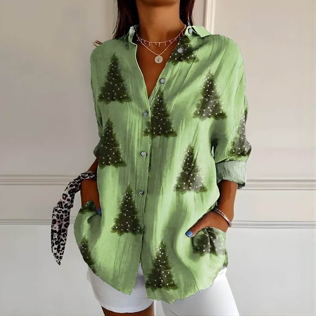 Jillian - Vintage Print Blouse