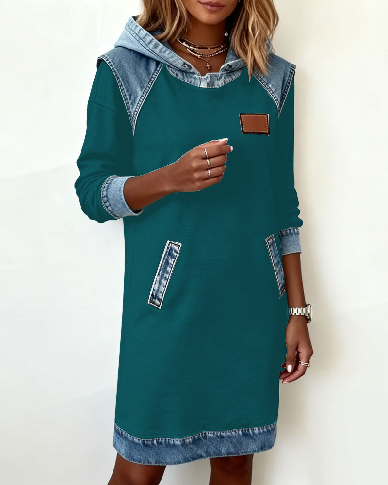 Althea - Stylish Hooded Shirt Dress