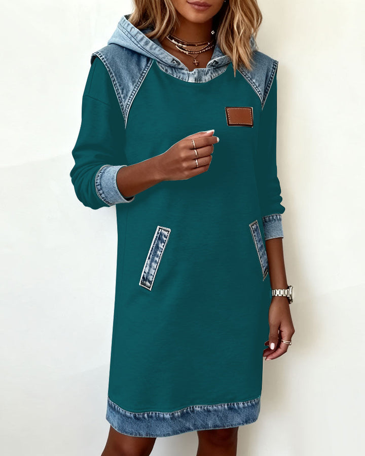 Althea - Stylish Hooded Shirt Dress