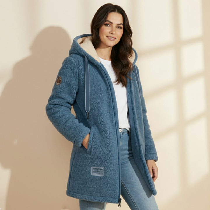 Lisa - Warm Fleece Jacket with Hood