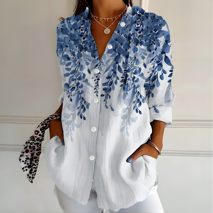 Jillian - Vintage Print Blouse