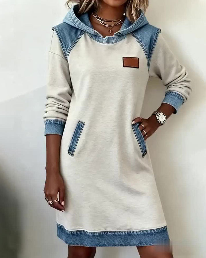 Althea - Stylish Hooded Shirt Dress