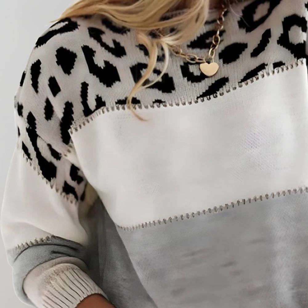 Olivia - Leopard Print Sweater