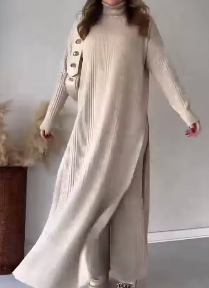 Melanie - Elegant Dress and Pants Set