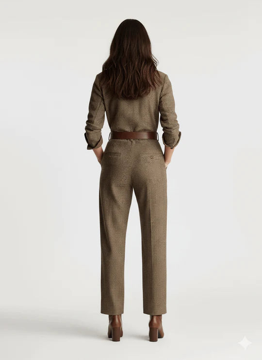 Vanessa - Vintage Plaid Jumpsuit