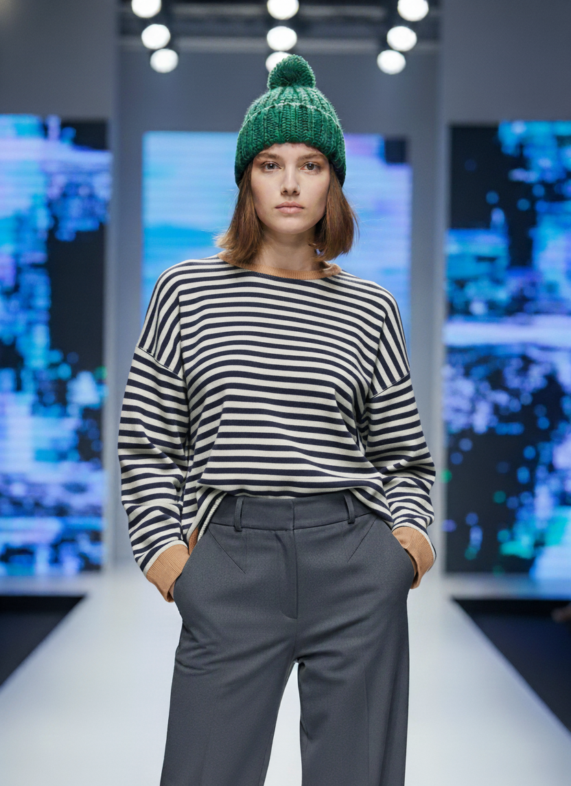 Ashley | Playful Striped Sweater