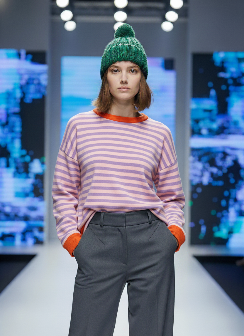 Ashley | Playful Striped Sweater
