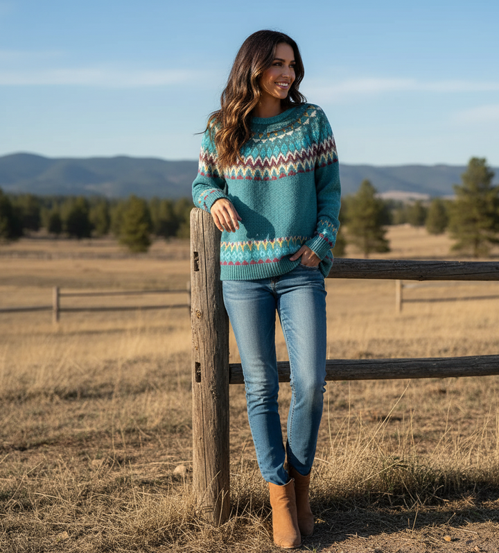 FINLEY™ | Boho Wave Knit sweater