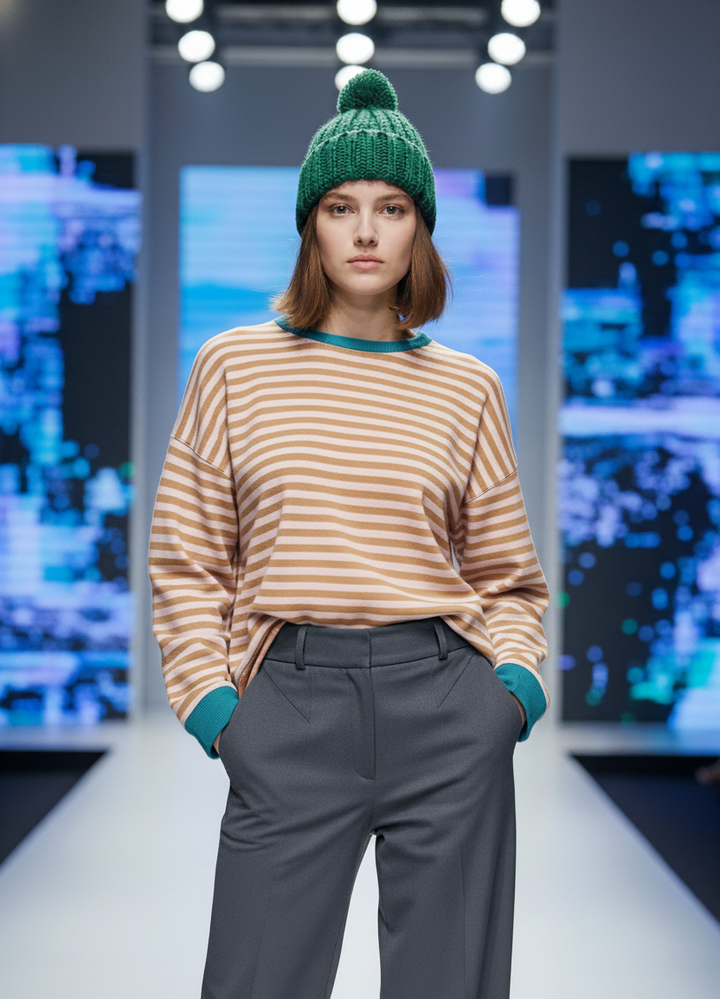 Ashley | Playful Striped Sweater