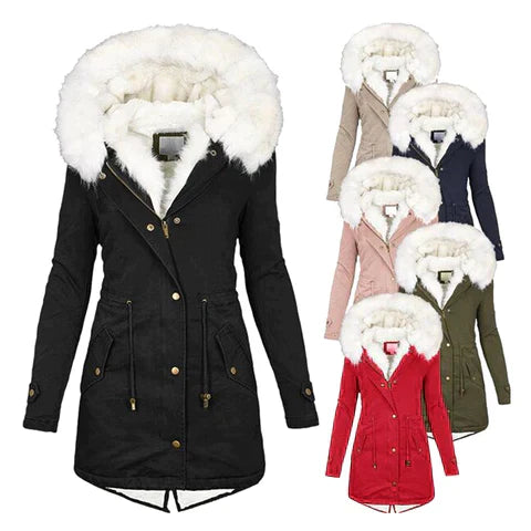 Giulia - Warm Fur-lined Winter Jacket