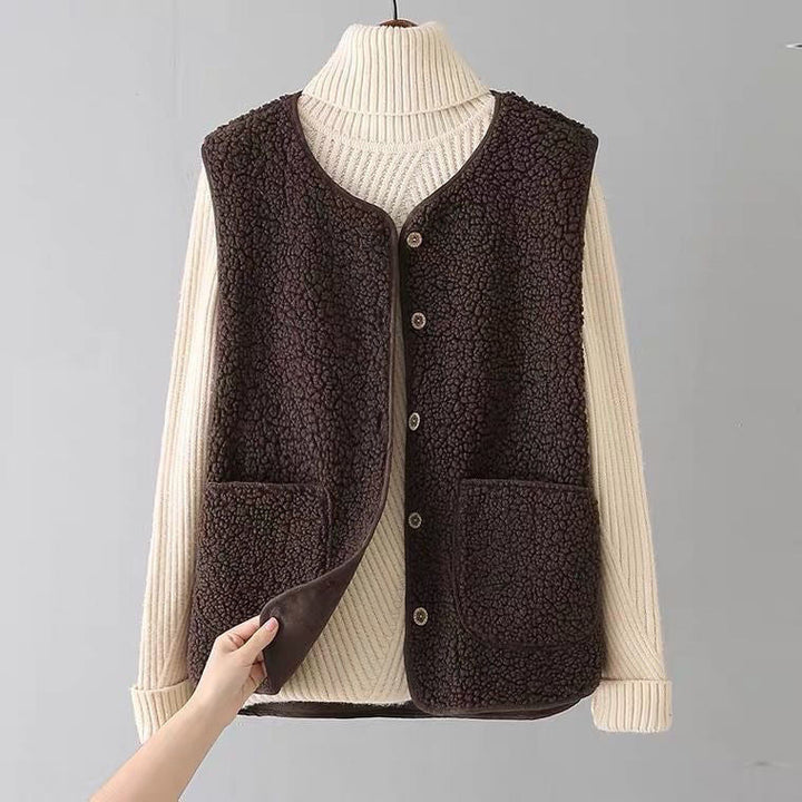 Rania - Casual Fleece Cardigan