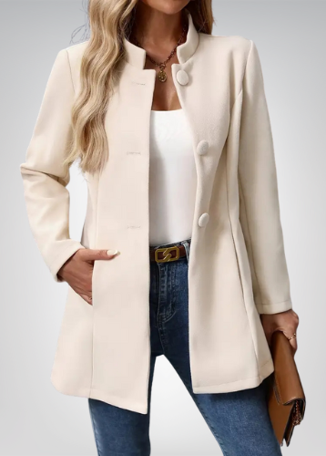Alena - Elegant Button Down Coat