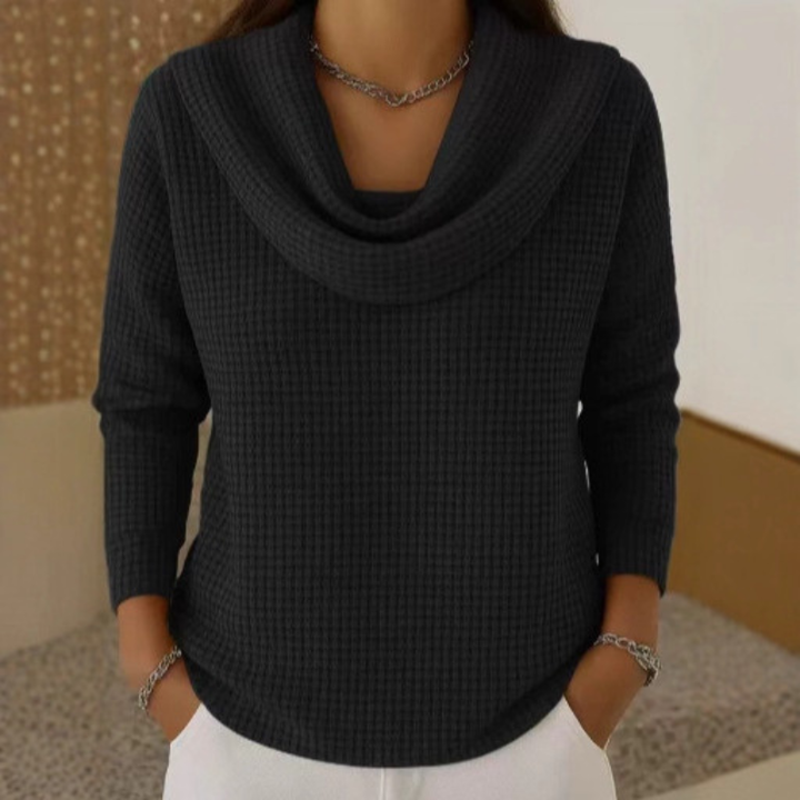 Amber - Warm Waffle Knit Sweater