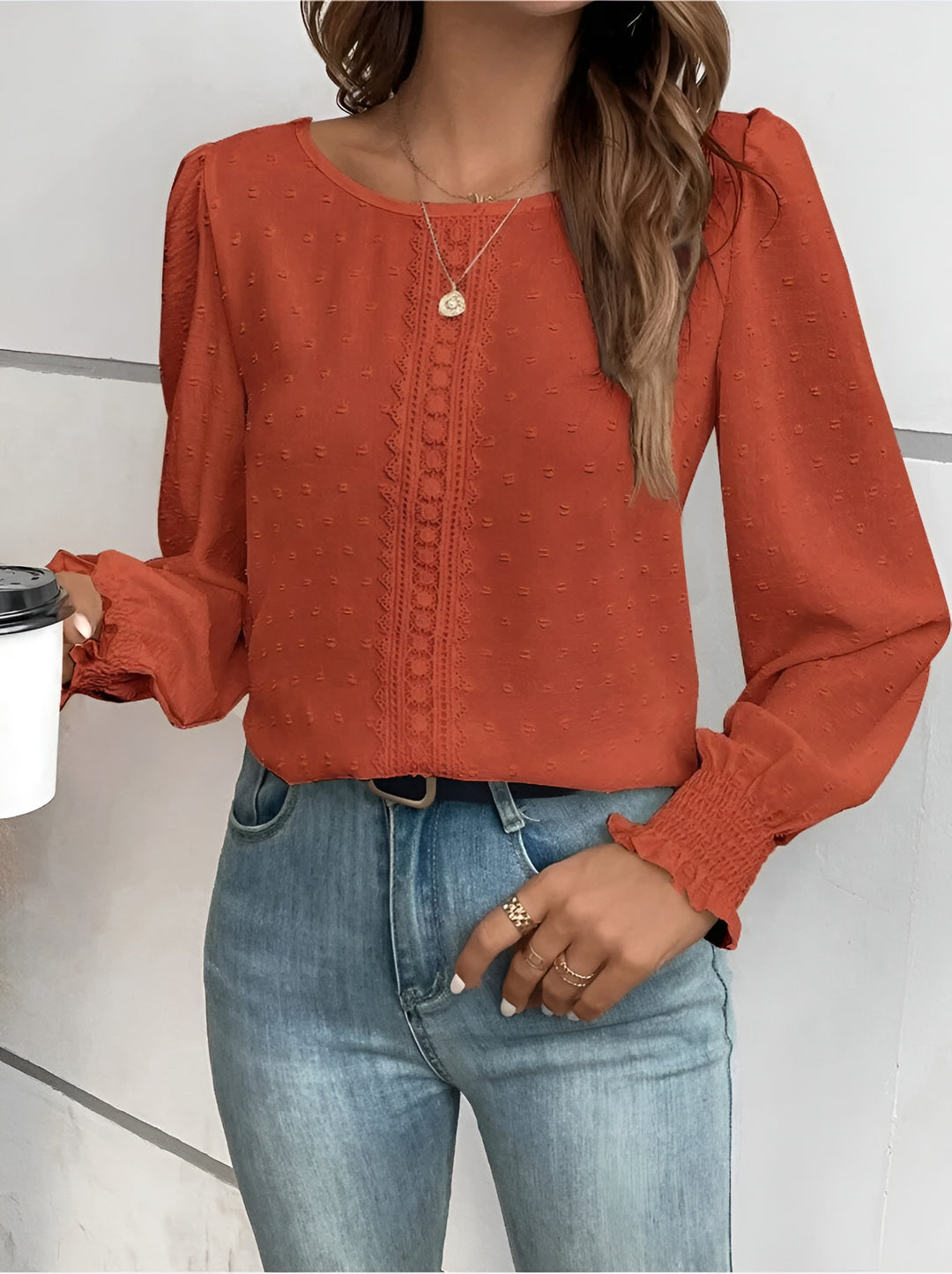 Jyra - Casual Puff Sleeve Blouse