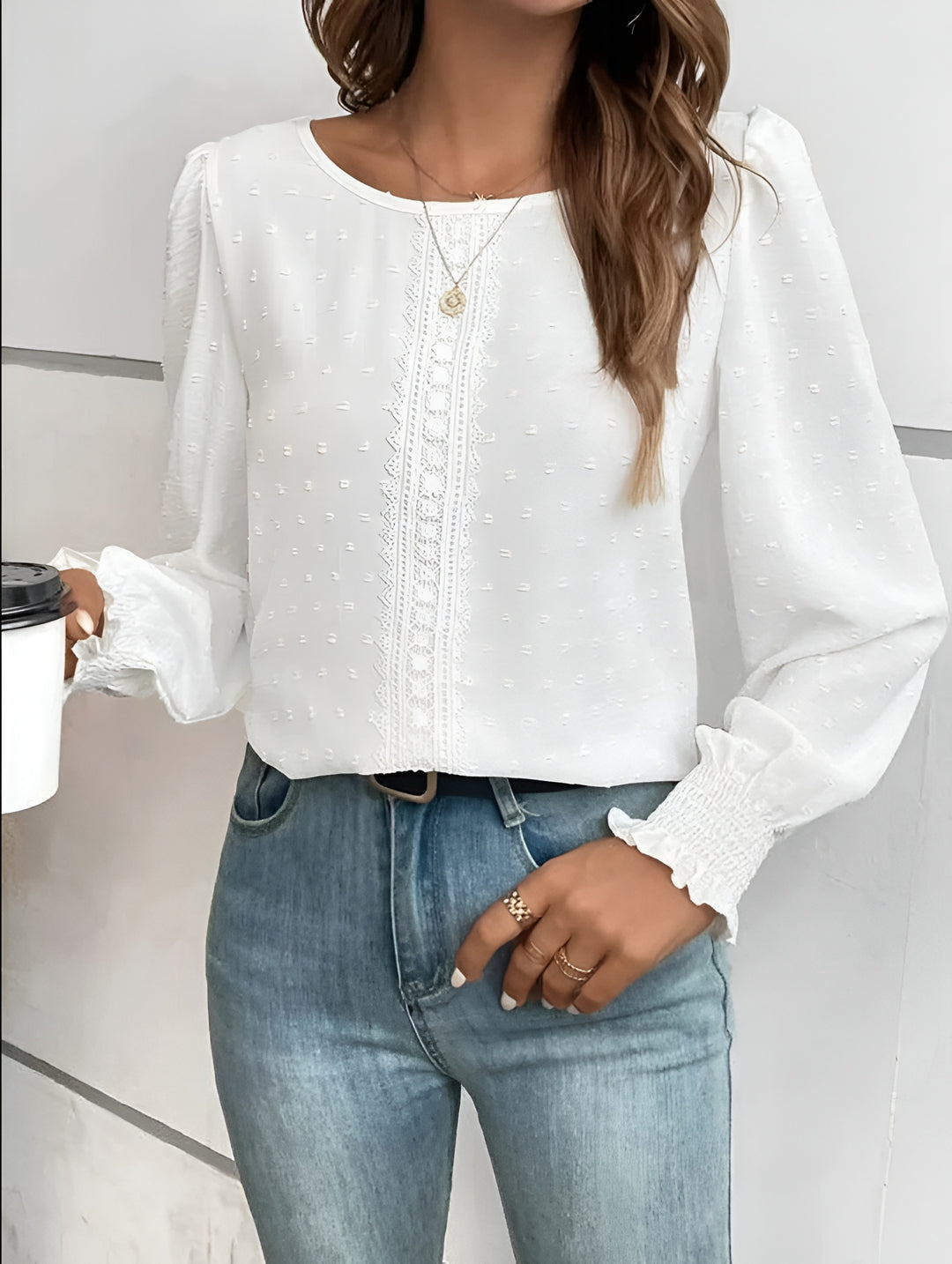 Jyra - Casual Puff Sleeve Blouse