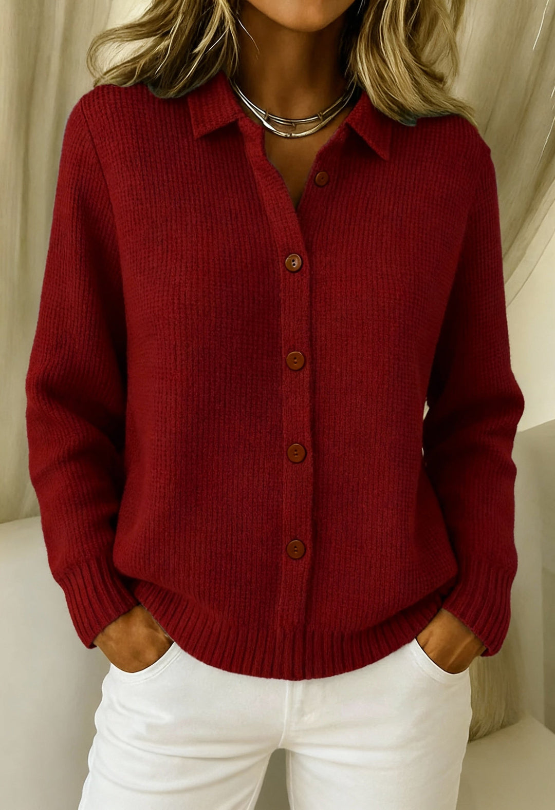 Giselle - Classic Knitted Cardigan